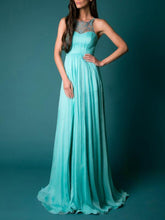 Backless Split-joint Floor Evening Dress